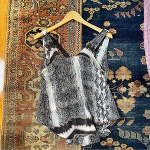 Vintage Open Back Silk Tank Top